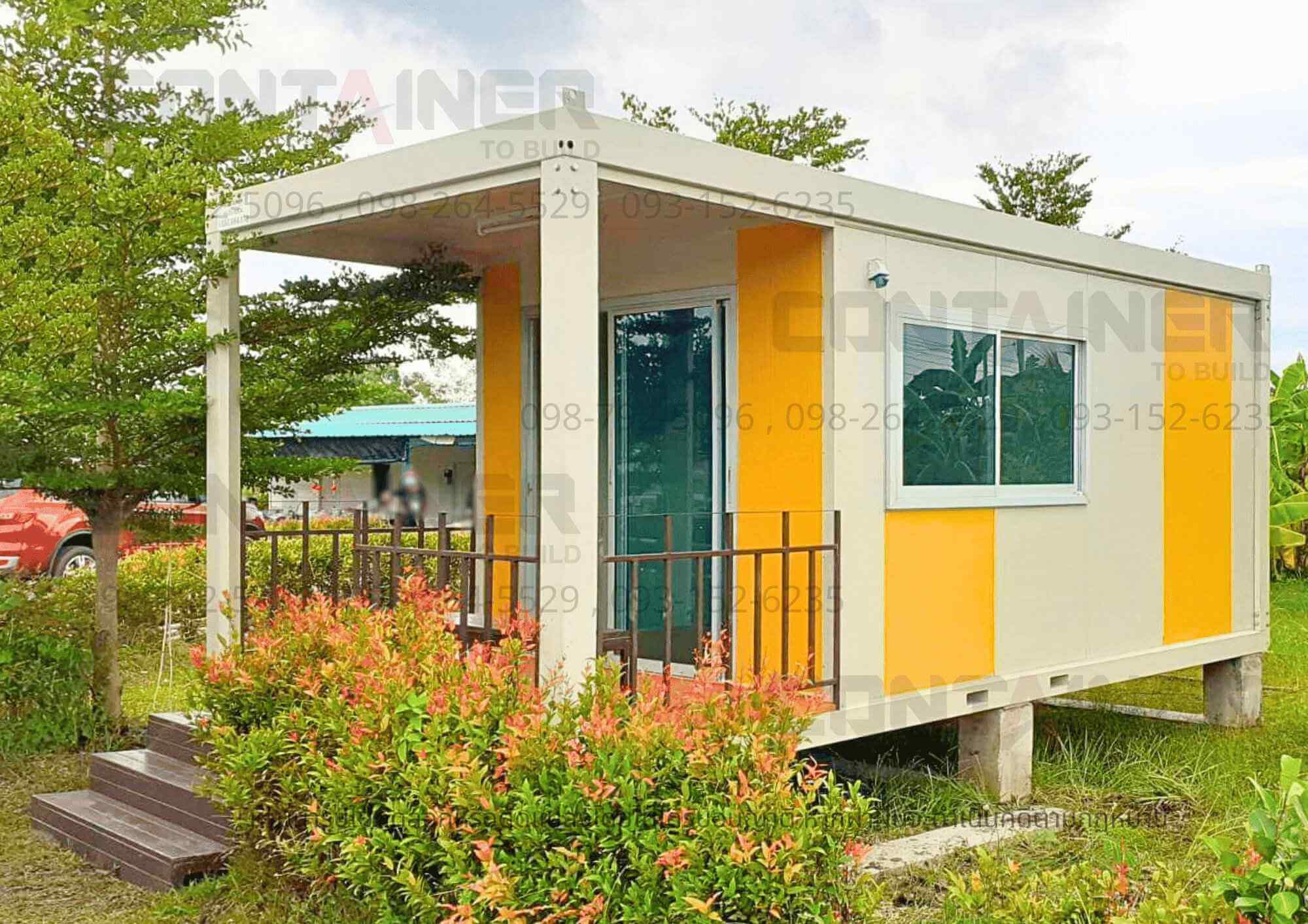 บ้านพักตู้คอนเทนเนอร์โมเดิร์น