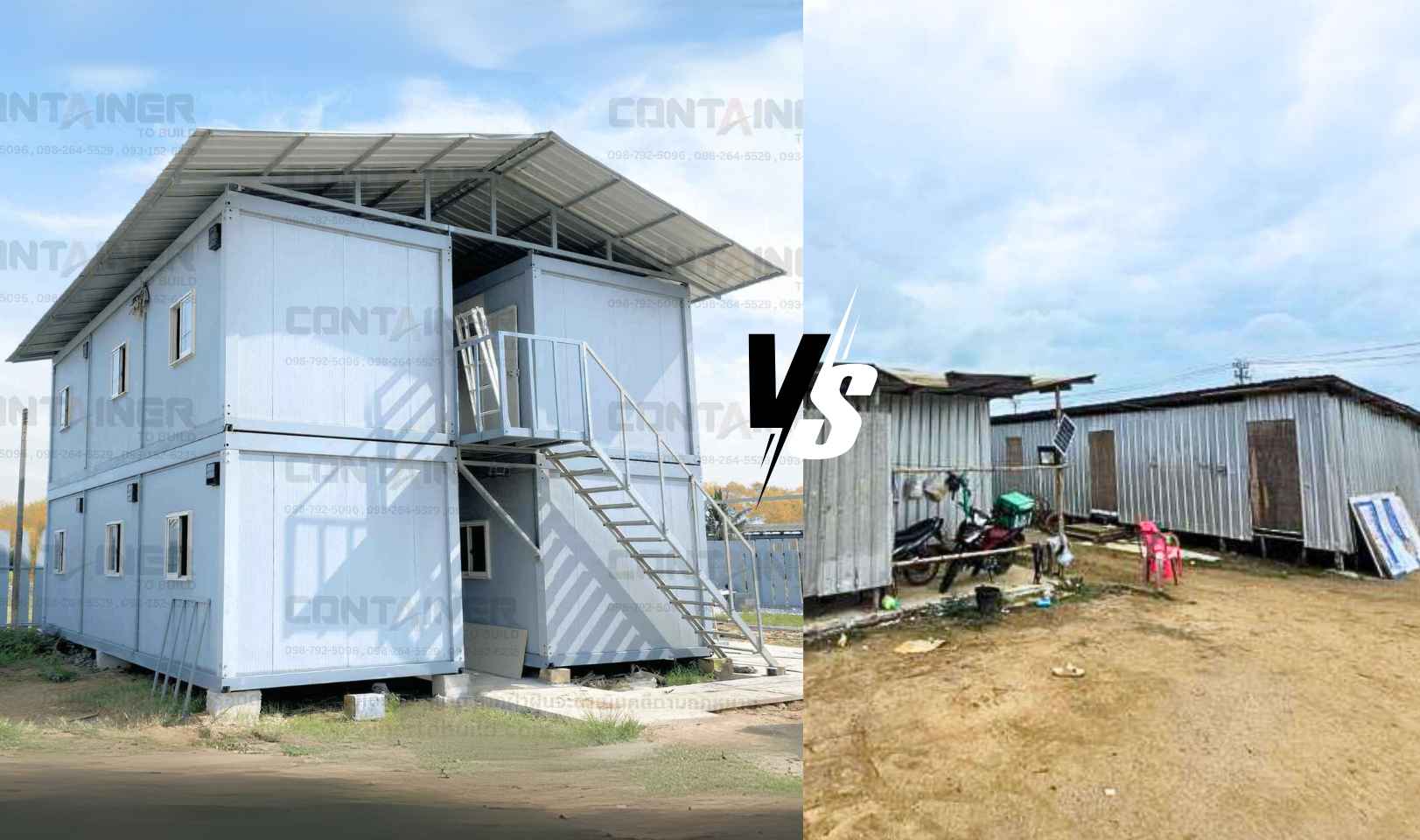 ห้องพักพนักงานเคลื่อนที่ ห้องพักพนักงานตู้ Knockdown
