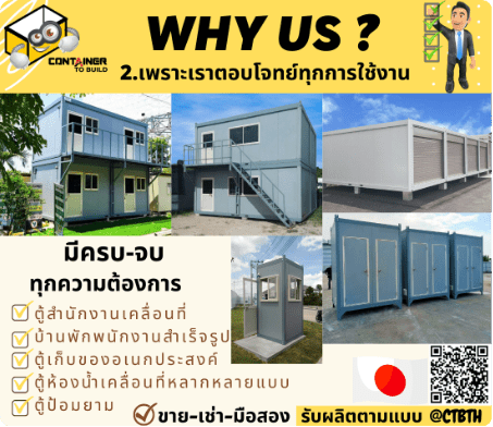 Container Office แบบปรับแต่งเอง